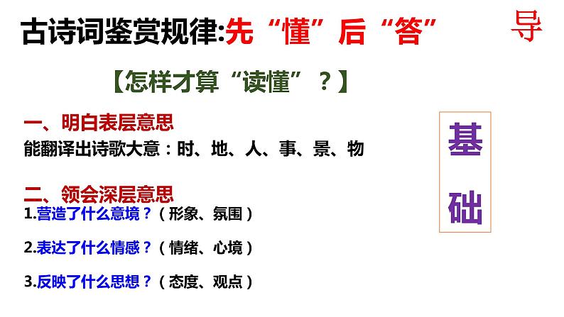 2022届高考专题复习：快速读懂诗歌 课件67张第6页