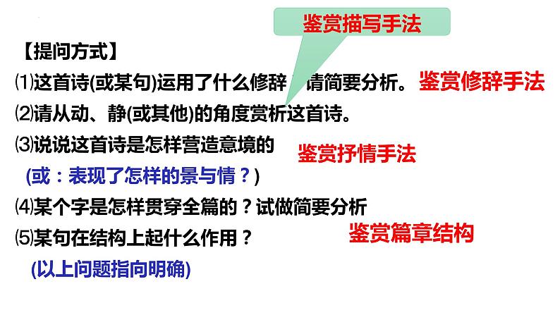 2022届高考语文复习古代诗歌的表达技巧课件65张第4页