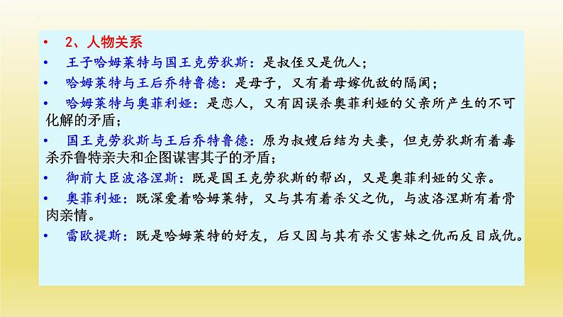 6《哈姆莱特（节选）》课件24张2021-2022学年统编版高中语文必修下册07