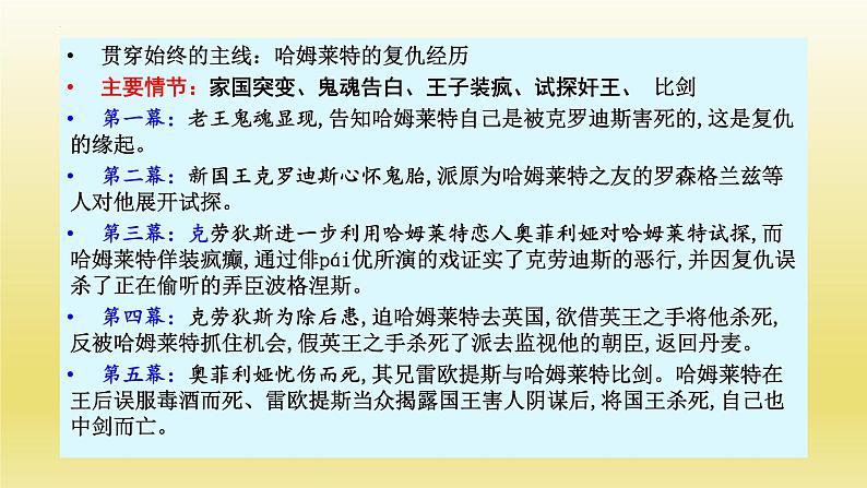 6.《哈姆莱特》课件22张2021-2022学年统编版高中语文必修下册06