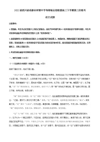 2022届四川省成都市树德中学等蓉城名校联盟高三下学期第三次联考语文试题含解析