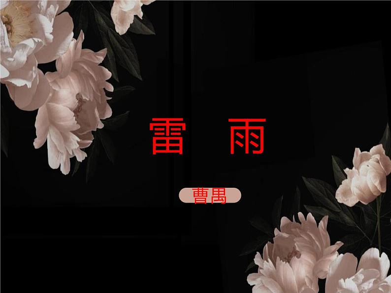 5.《雷雨（节选）》课件31张2021-2022学年统编版高中语文必修下册第1页