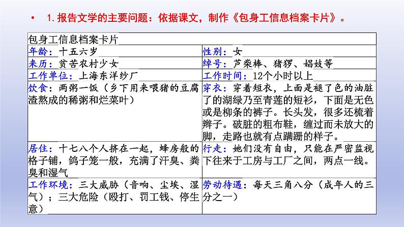 7.《包身工》课件24张2021-2022学年统编版高中语文选择性必修中册第7页