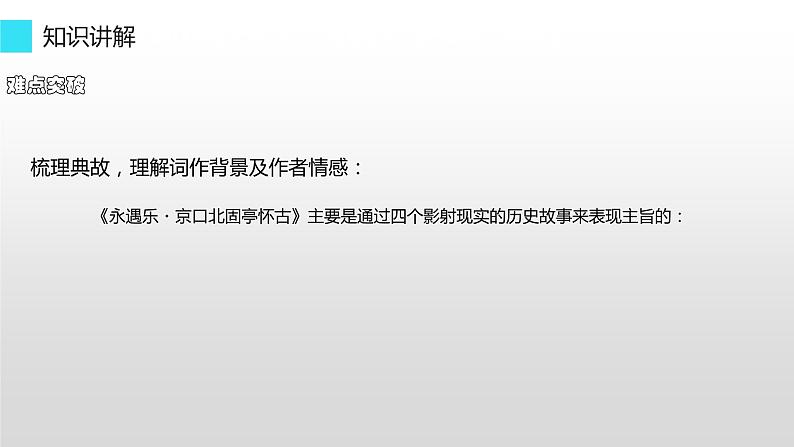 人教部编版高中语文必修上册 9.2永遇乐·京口北固亭怀古    课件第4页