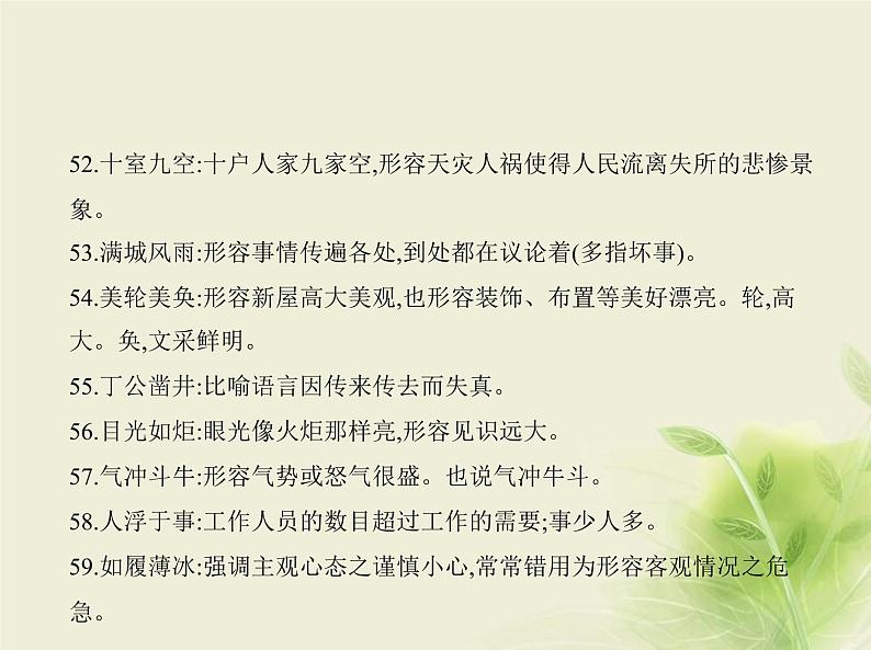 高考语文二轮复习专题一正确使用词语包括熟语__知识清单课件第8页