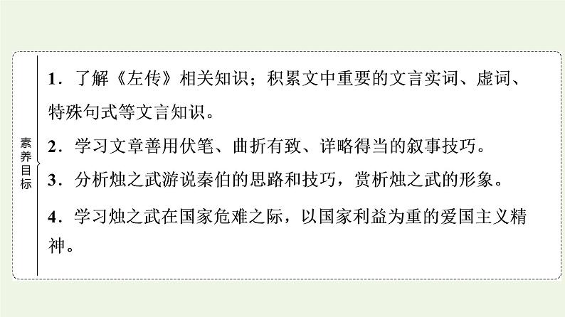 部编版高中语文必修下册第1单元中华文明之光思辨性阅读与表达进阶1第2课烛之武退秦师课件第2页