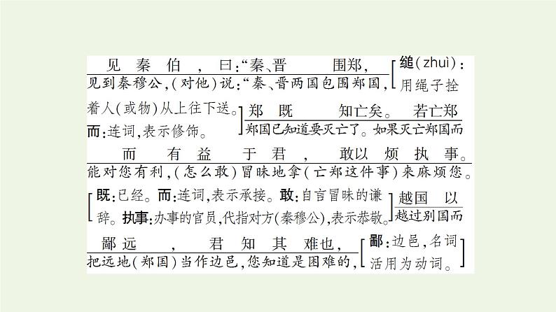 部编版高中语文必修下册第1单元中华文明之光思辨性阅读与表达进阶1第2课烛之武退秦师课件第8页