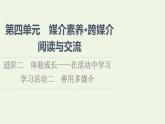 部编版高中语文必修下册第4单元媒介素养跨媒介阅读与交流进阶2学习活动2善用多媒介课件