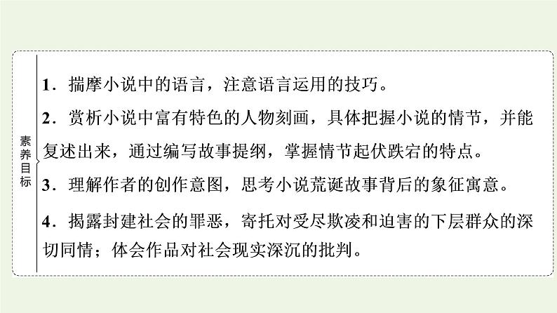 部编版高中语文必修下册第6单元观察与批判文学阅读与写作进阶1第14课促织课件02