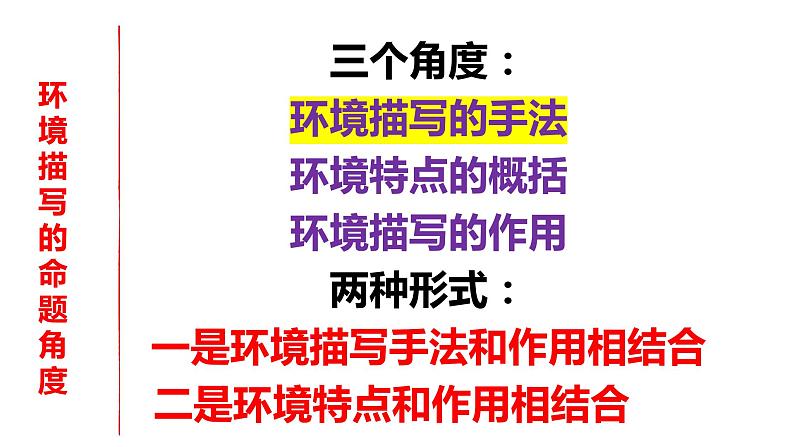 专题01  小说环境之环境描写的手法-2022年高考语文小说阅读全面解读精讲精练04