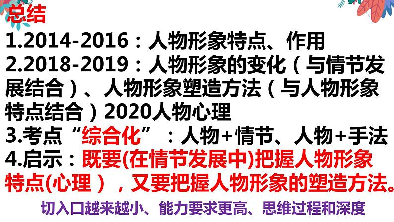 专题01  小说形象之人物形象的概括与分析-2022年高考语文小说阅读全面解读精讲精练第6页