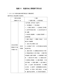 秘籍10 名篇名句之情境默写零失误-备战2022年高考语文抢分秘籍