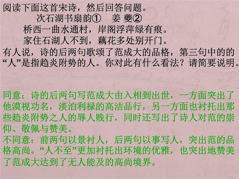 主题11 题画诗-2022年高考语文古代诗歌鉴赏“技巧+题材”分类讲评及综合训练07