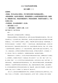 2022山东省肥城市高三下学期高考适应性训练（高考仿真模拟）语文试题（二）含解析