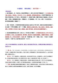 特色训练5 多次写到某一内容-备战2022年高考小说阅读常考点讲与练