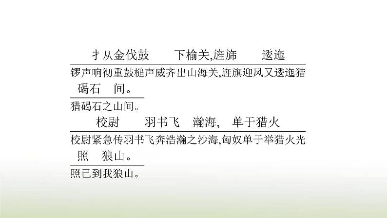 部编版高中语文选择性必修中册古诗词诵读课件第6页