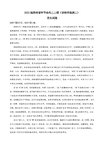 2022届贵州省毕节市高三三模（诊断性检测三）语文试题含解析