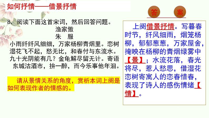 专题13  表达技巧（抒情手法）-2022年高考语文诗歌鉴赏全面解读精讲精练第7页