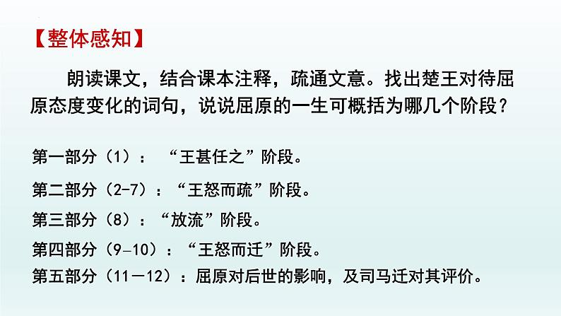 9《屈原列传》课件59张2021-2022学年统编版高中语文选择性必修中册第7页