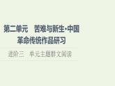 部編版高中語文選擇性必修中冊(cè)第2單元進(jìn)階3單元主題群文閱讀課件