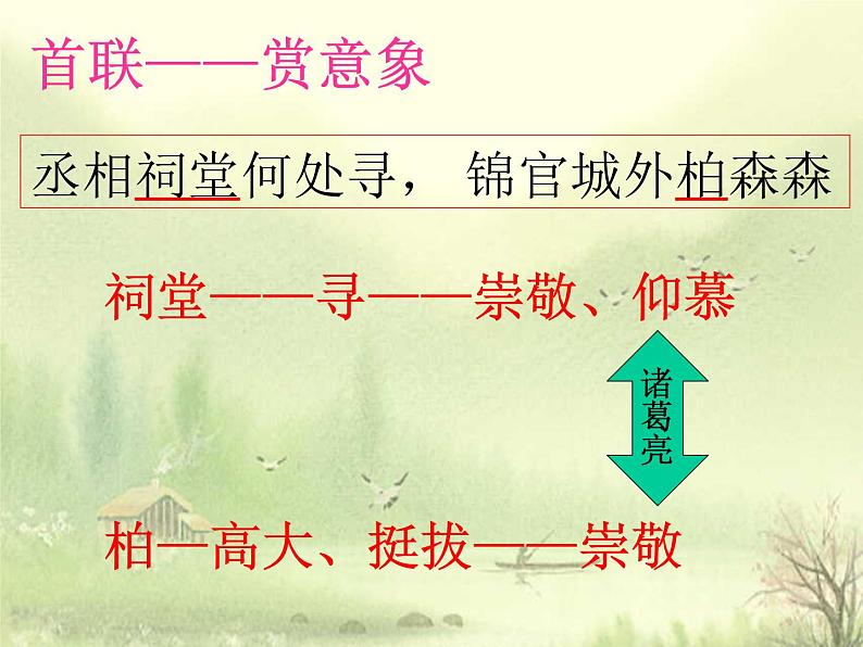 《蜀相》课件30张2021—2022学年统编版高中语文选择性必修下册08