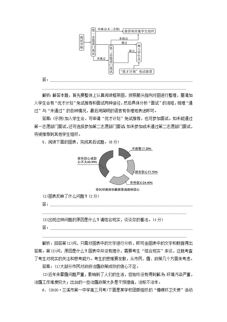 高考语文二轮复习专题十图文表文转换演练含解析第3页