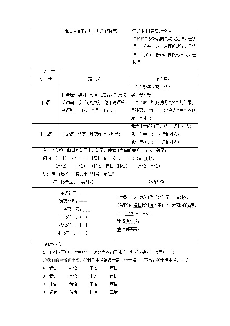 高考语文二轮复习专题五辨析病句2语法垫基懂一点语法知识第3页