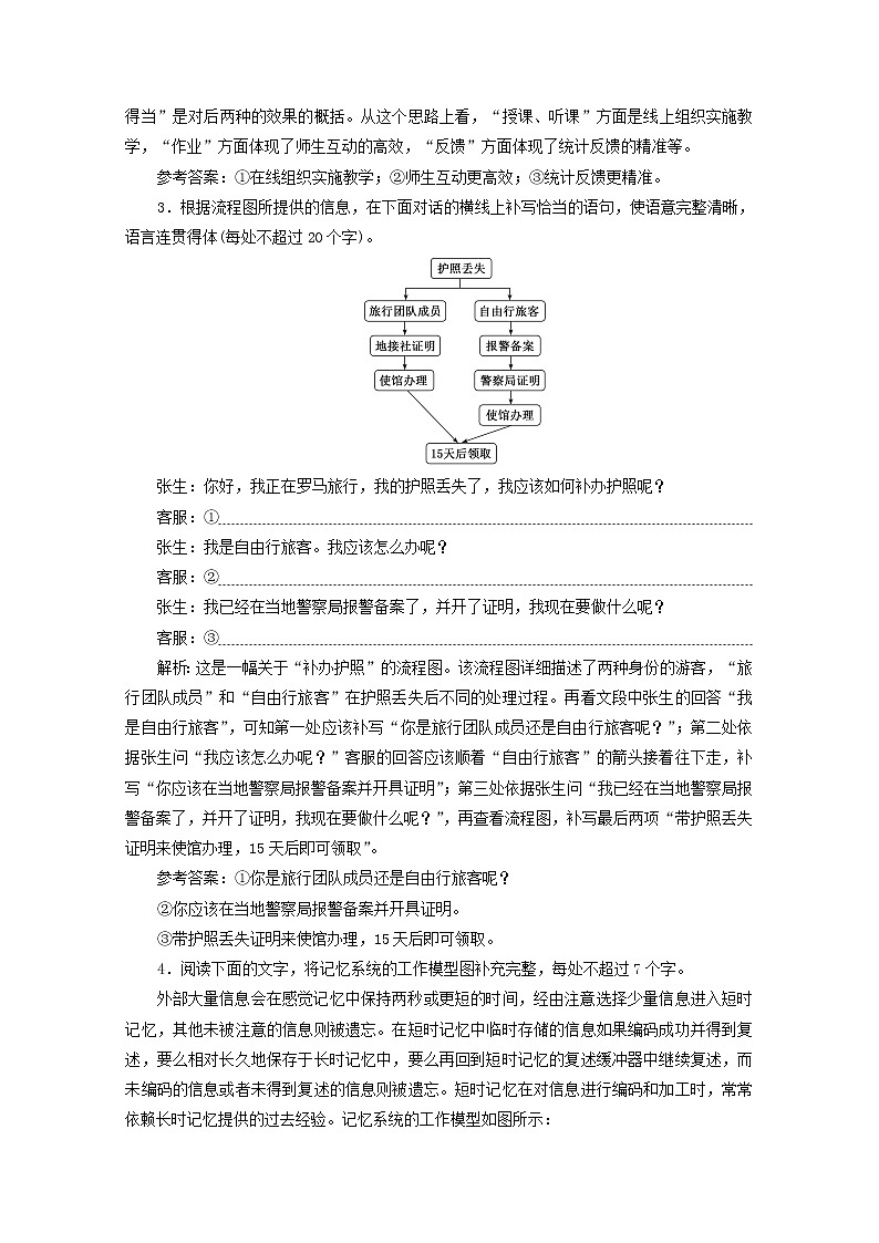 高考语文二轮复习“图文转换”跟踪检测含解析新人教版第2页