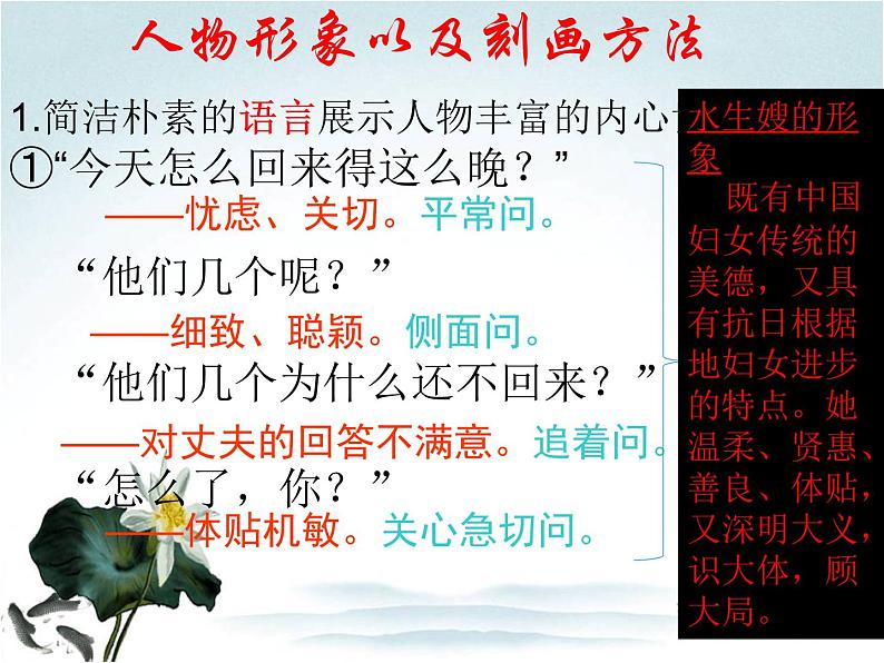 8.1《荷花淀》课件22张2021-2022学年统编版高中语文选择性必修中册第8页