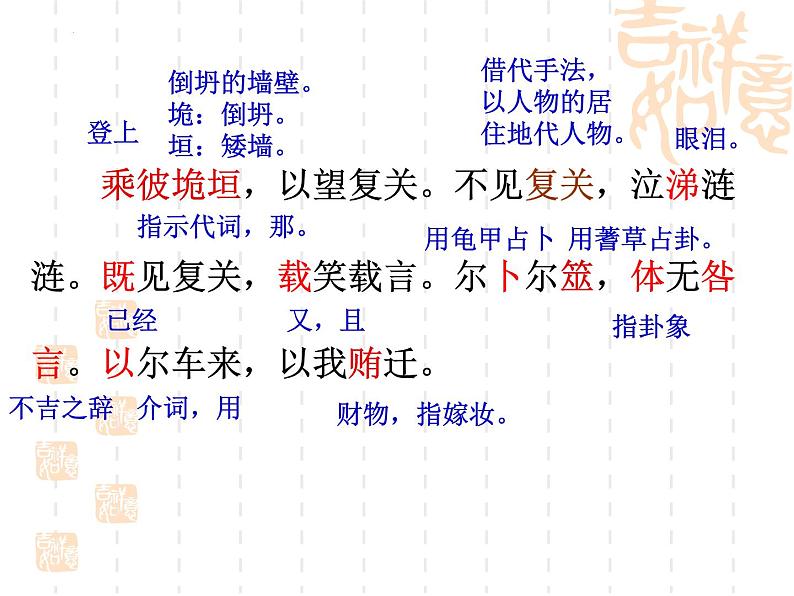 1.1《氓》课件23张2021-2022学年统编版高中语文选择性必修下册第8页