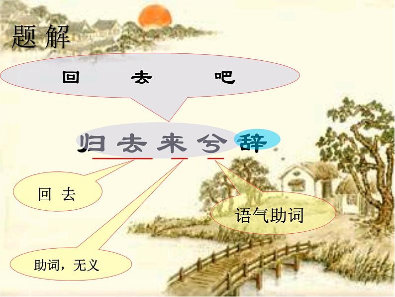 10.2《归去来兮辞》课件35张2021—2022学年统编版高中语文选择性必修下册第7页