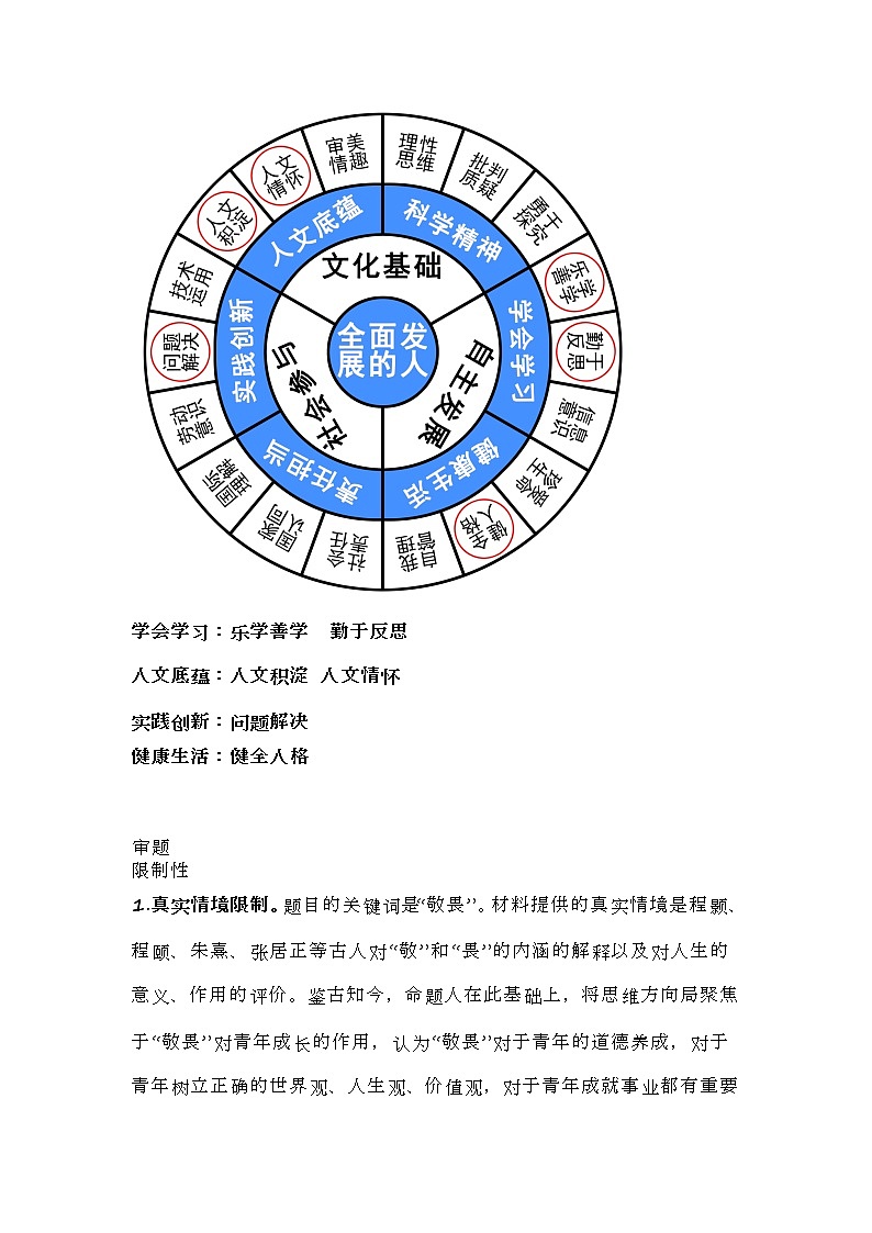 2022高考作文押题预测  心中有敬畏，脚下有力量、炊烟与回忆已逝，未来和时代同新、取舍之道，贵在权衡第2页