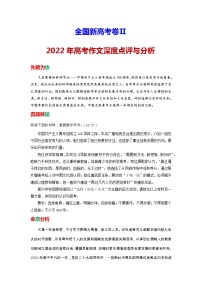 全国新高考II卷-2022年高考作文深度点评与分析