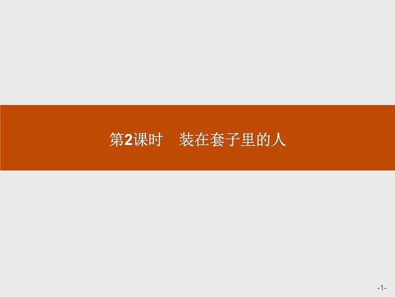 人教统编版高中语文必修下册优质课件---13.2 装在套子里的人201