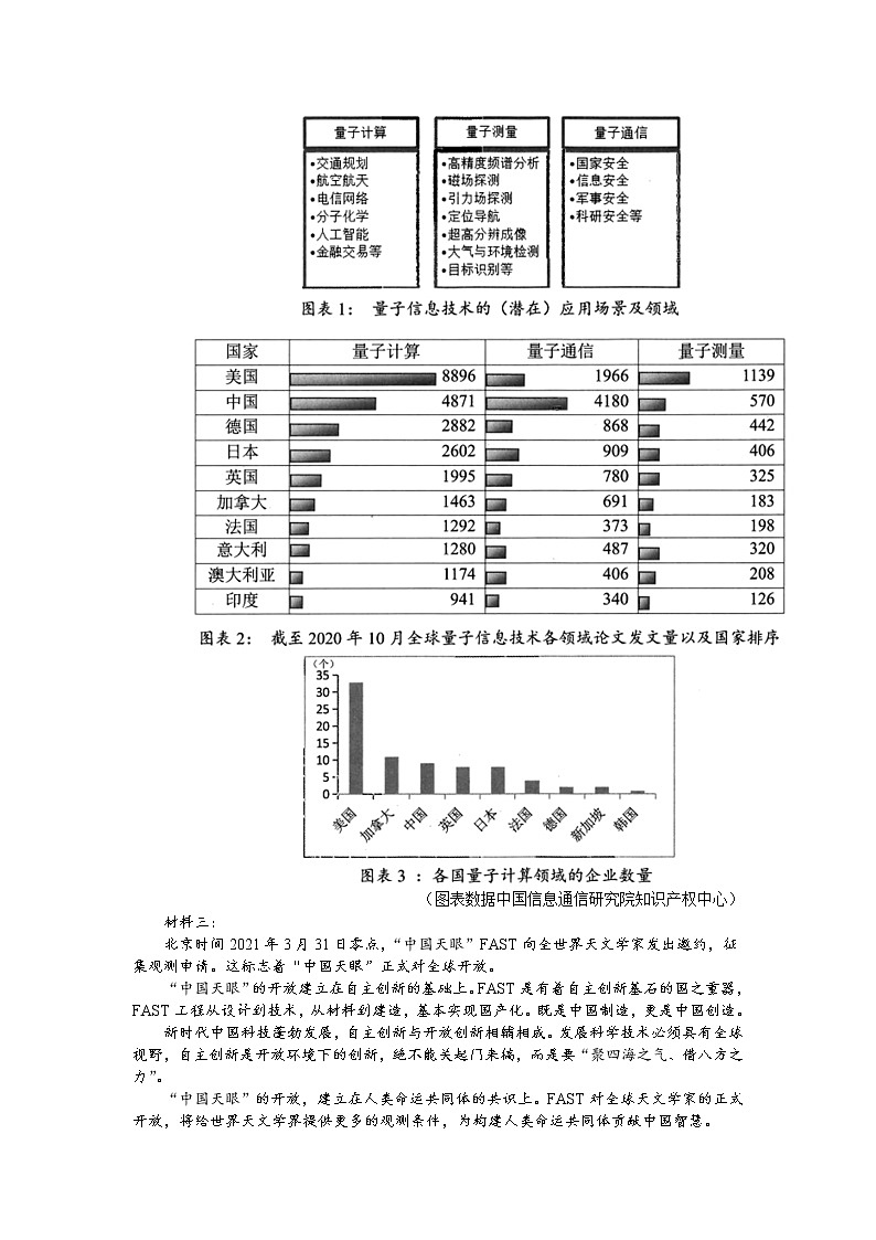 2021长春十一高中高二下学期第三学程考试语文试题含答案第3页