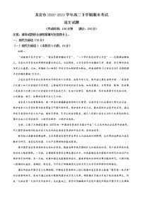 2021龙岩高二下学期期末考试语文试题含答案