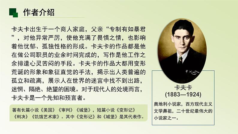 14.2《变形记》课件56张2021-2022学年统编版高中语文必修下册03