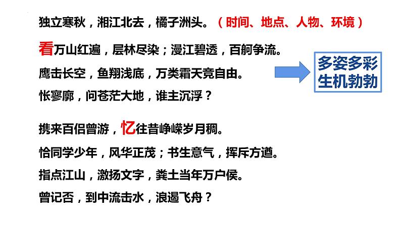 1《沁园春长沙》课件19张2021-2022学年统编版高中语文必修上册第8页