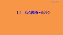 人教统编版必修 上册1 沁园春 长沙教学课件ppt