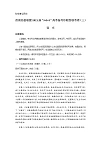 2021西南名校联盟高三下学期5月“3+3+3”高考备考诊断性联考卷（三）语文试题含答案