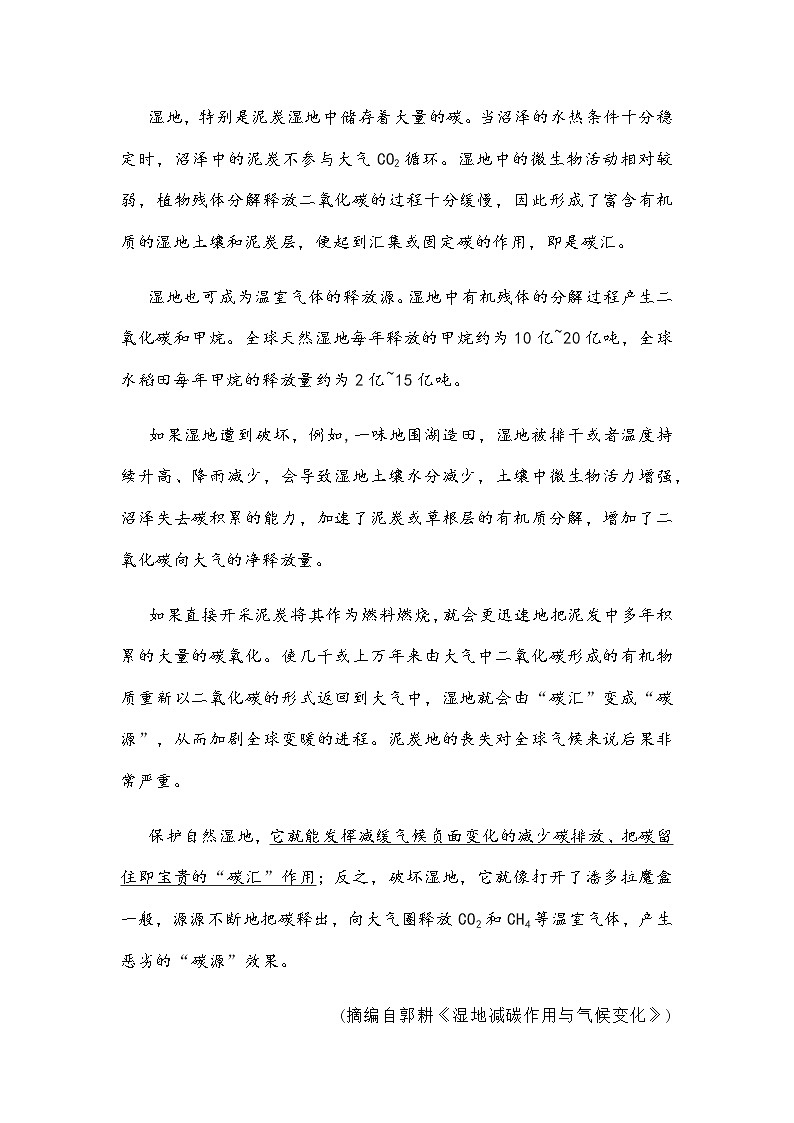 2021聊城高三下学期第一次模拟语文试题（一）含答案第2页