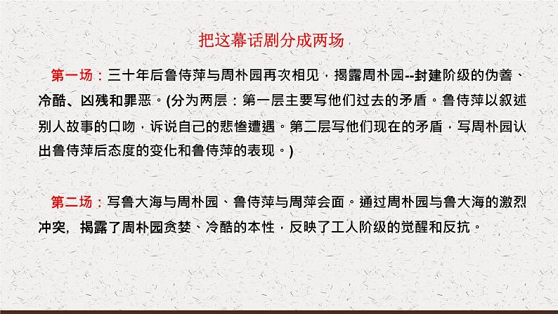 2021—2022学年统编版高中语文必修下册5.《雷雨（节选）》课件21张第7页