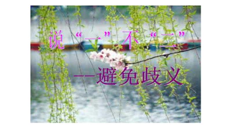 人教版高中语文选修--语言文字应用《第四节　说“一”不“二” --避免歧义》课件201