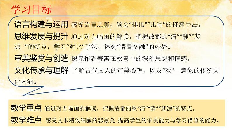 高中语文部编版必修上册课件04 教学课件_故都的秋第5页