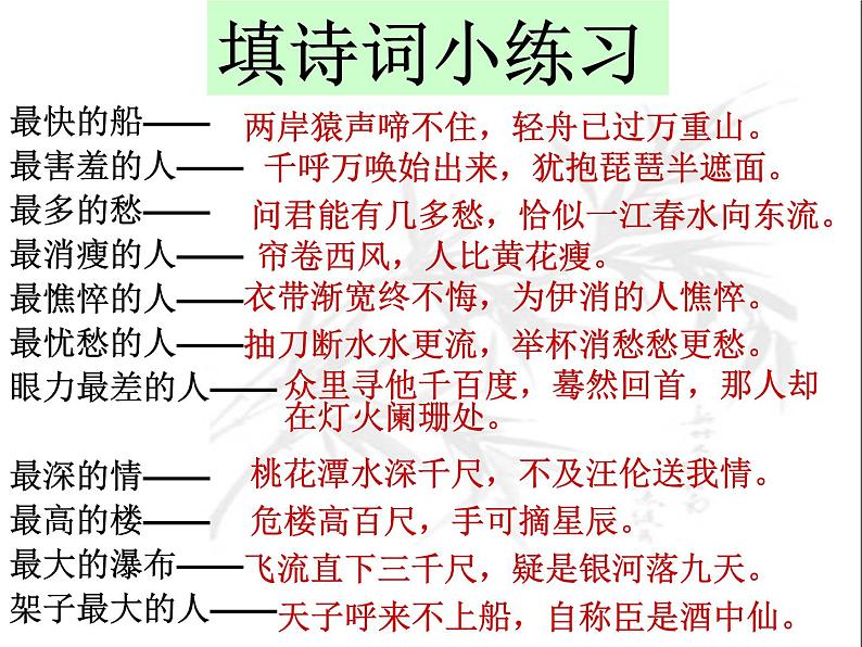 高考语文二轮复习诗歌鉴赏专题《诗歌鉴赏：表达技巧综述》课件+教案+学案+练习02