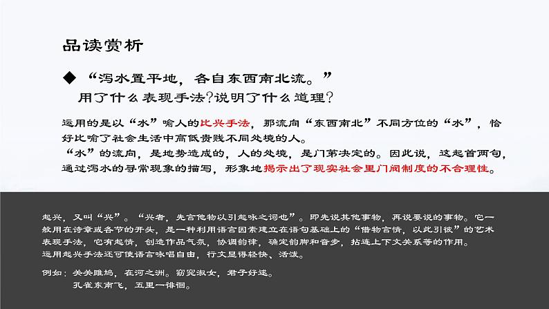 古诗词诵读《拟行路难·其四》课件17张+2021-2022学年统编版高中语文选择性必修下册第8页