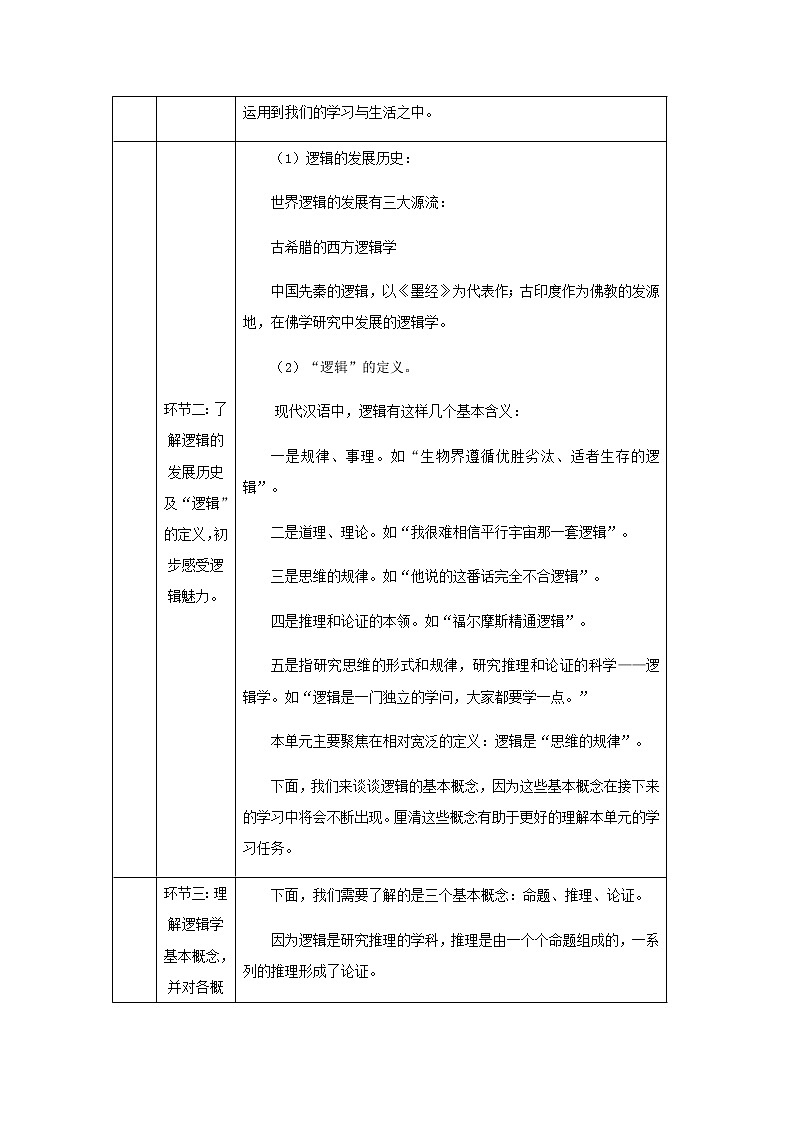 部编版语文选择性必修上册 教案02 教学设计_ 逻辑的力量2第3页