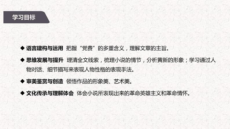 部编版高中语文选择性必修中册 教学课件_党费302