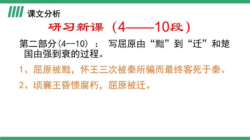 部编版高中语文选择性必修中册 教学课件_屈原列传（第2课时）第4页