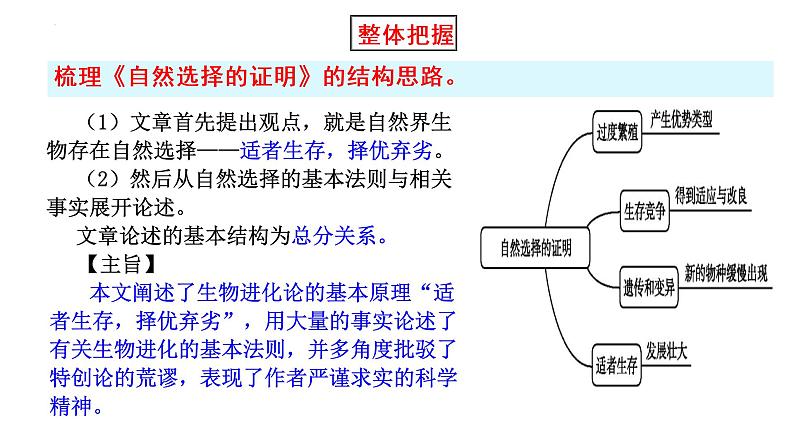 2021-2022学年统编版高中语文选择性必修下册13-1《自然选择的证明》课件29张第6页